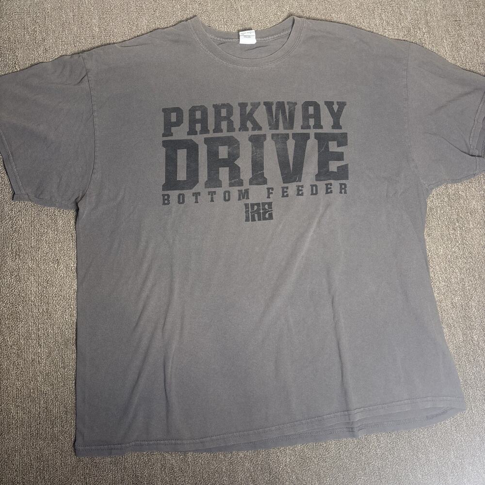 00s Parkway Drive Bottom Feeder Your Shirt 2XL Gray Band Hard Core Australia